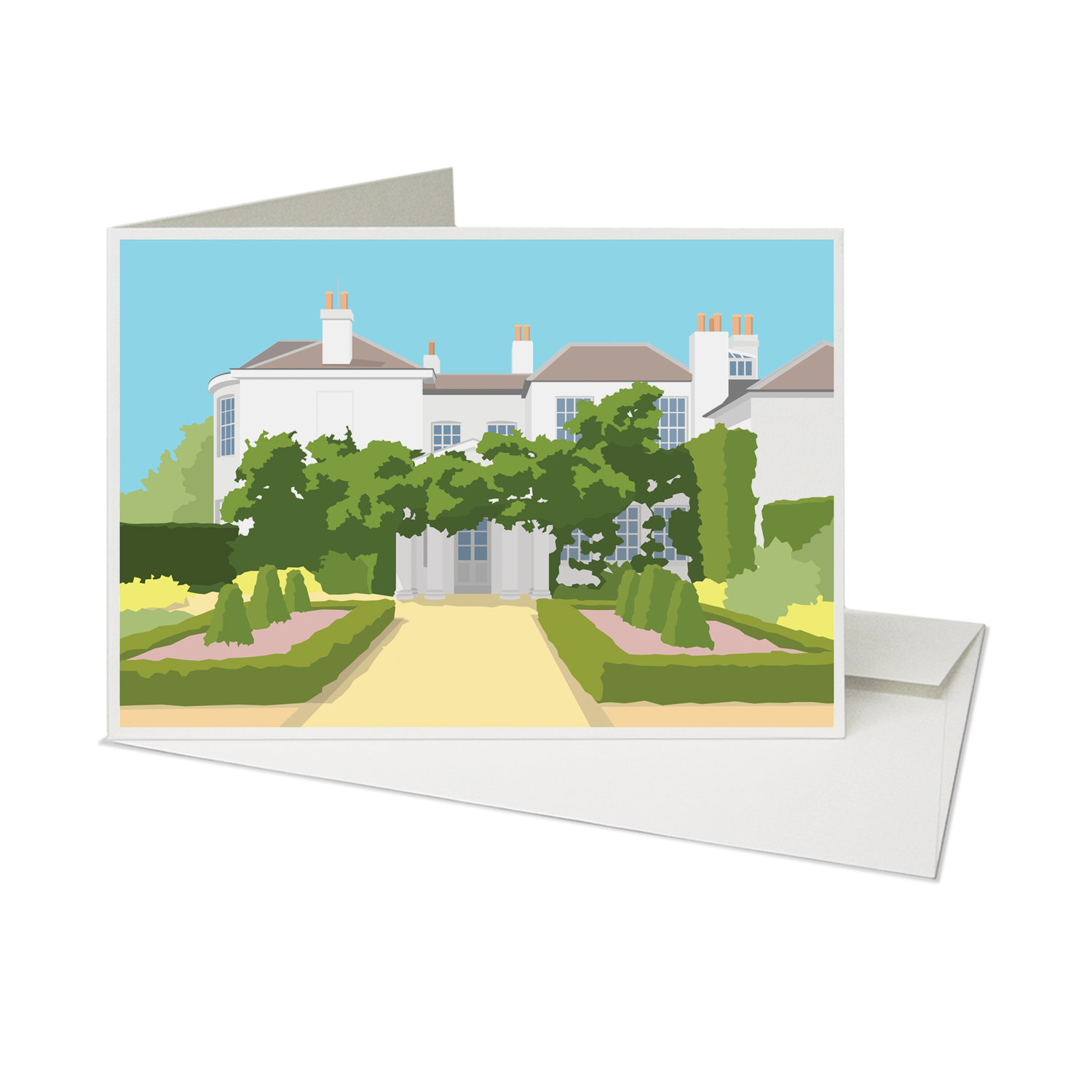 Place in Print Pembroke Lodge Richmond Greetings Card Wedding Invitations