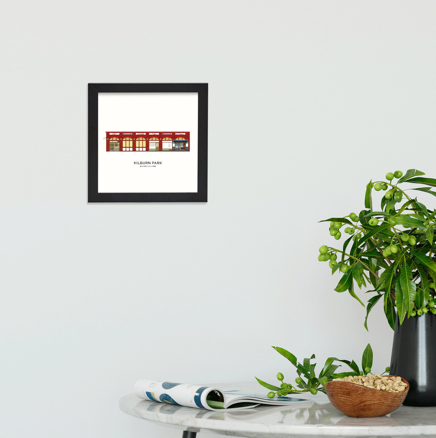 Place in Print artconsta Kilburn Park Station Drawing Art Print Lifestyle