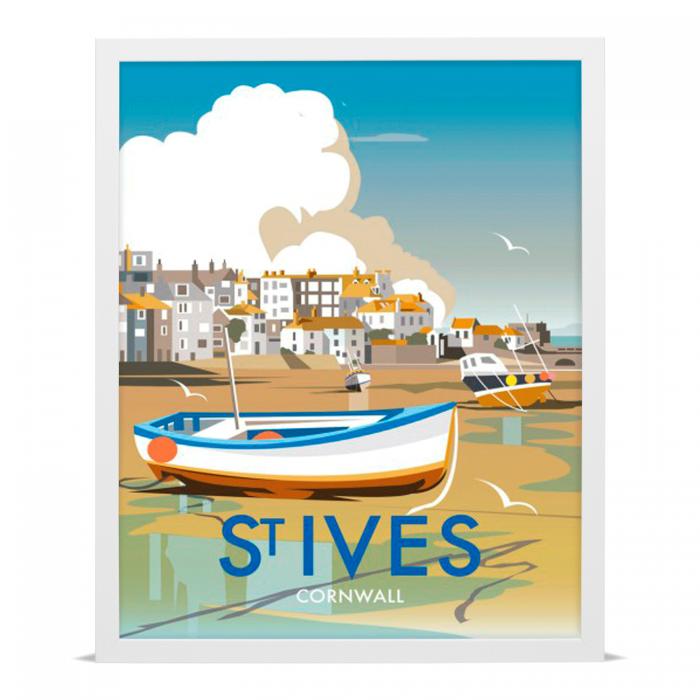 Place in Print Dave Thompson St Ives Travel Poster Art Print Place in Print Dave Thompson St Ives Travel Poster Art Print
